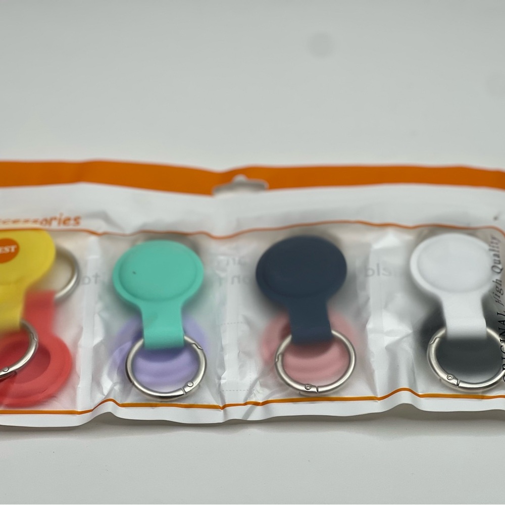Silicone AirTag Compatible Cases with Keyring 8 Pack